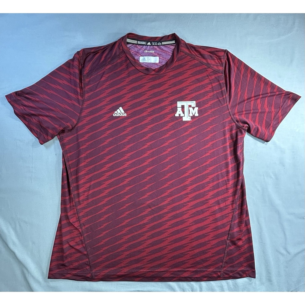 Adidas Texas A&M Climalite‎ Tshirt men's 2XL NCAA college
